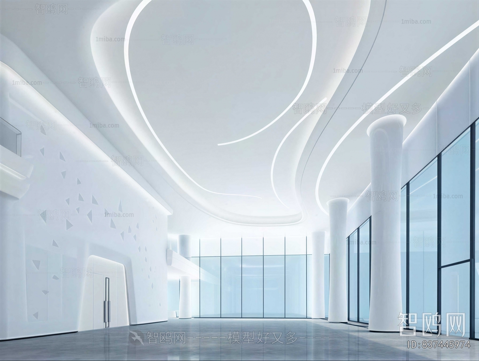 Modern Office Reception Desk