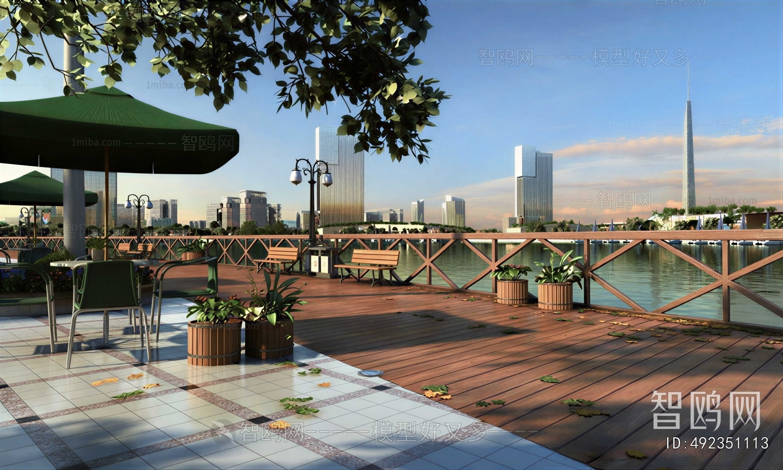 Modern Park Landscape