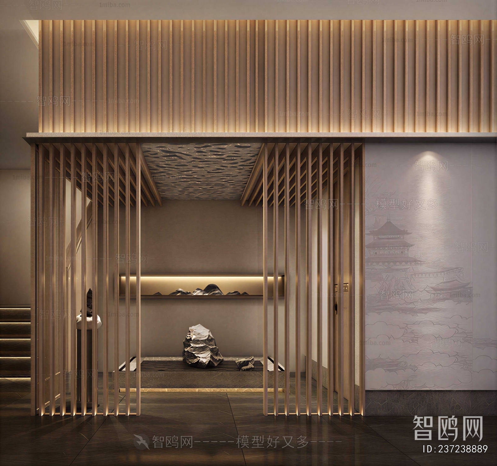 New Chinese Style Hallway