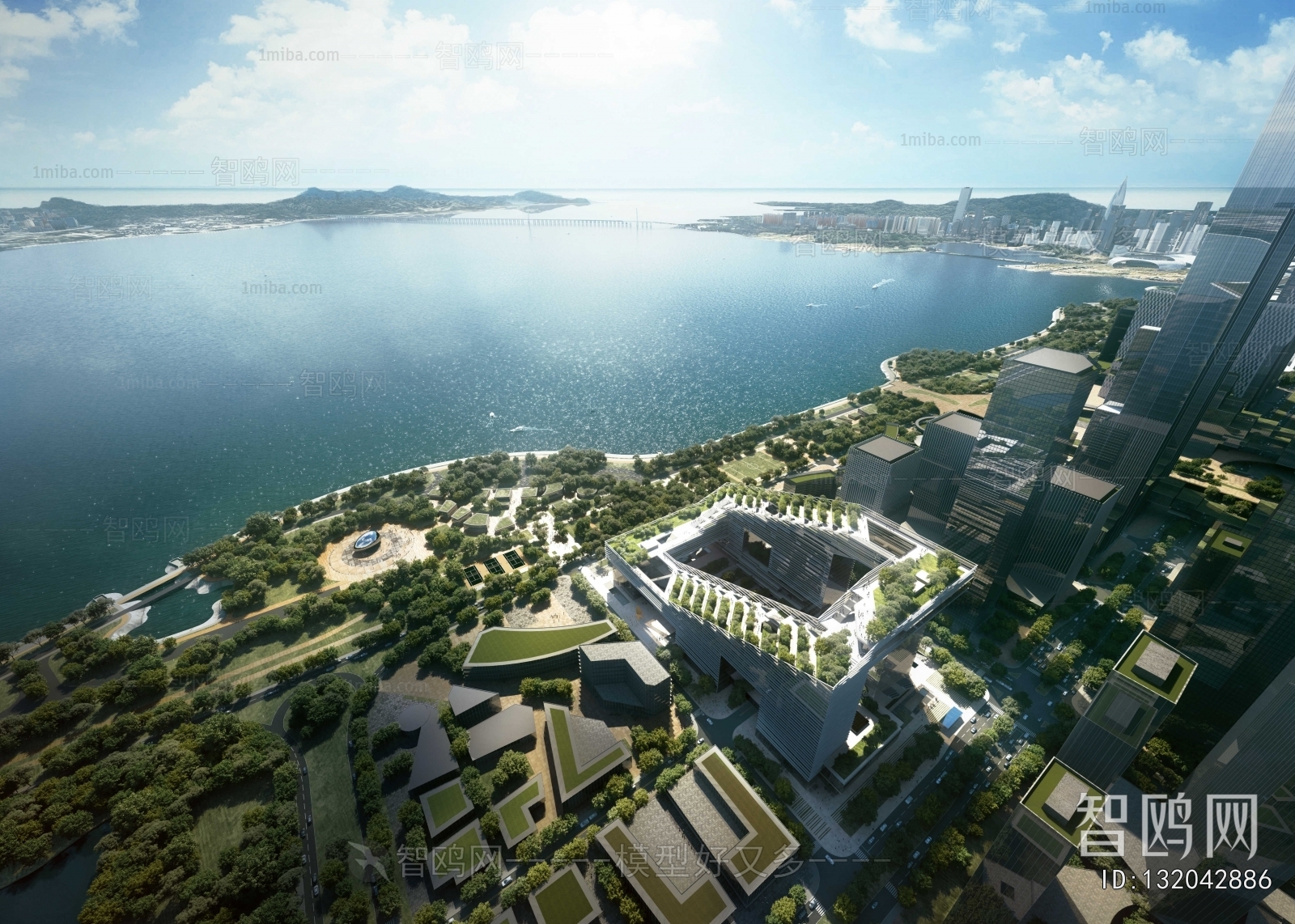 Modern Architectural Bird's-eye View Planning