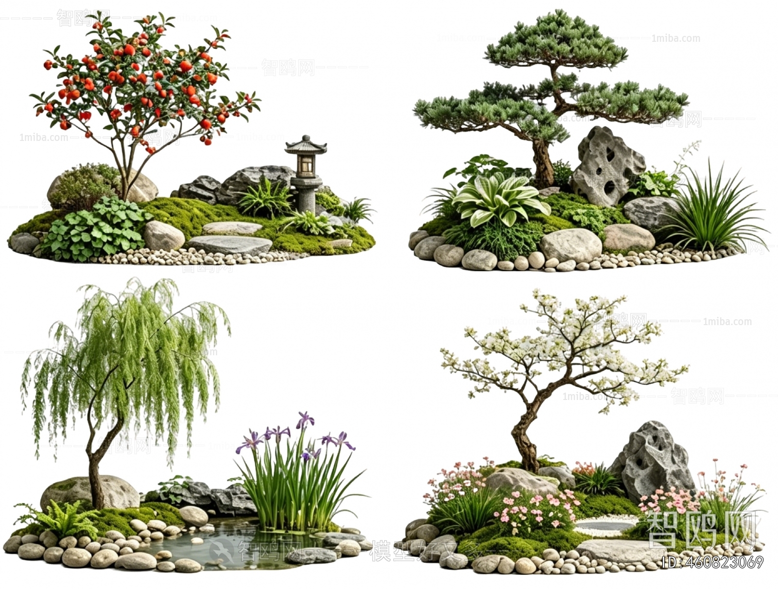 New Chinese Style Plant Landscaping