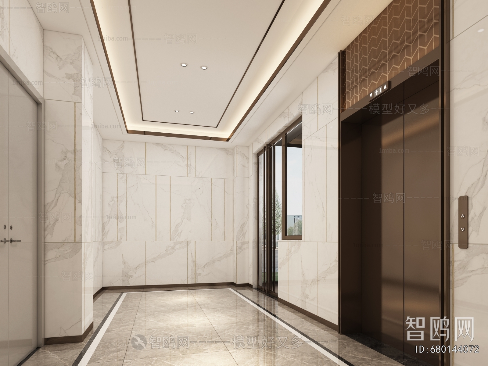 Modern Corridor/elevator Hall