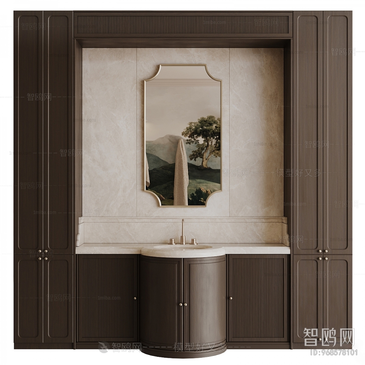 French Style Bathroom Cabinet