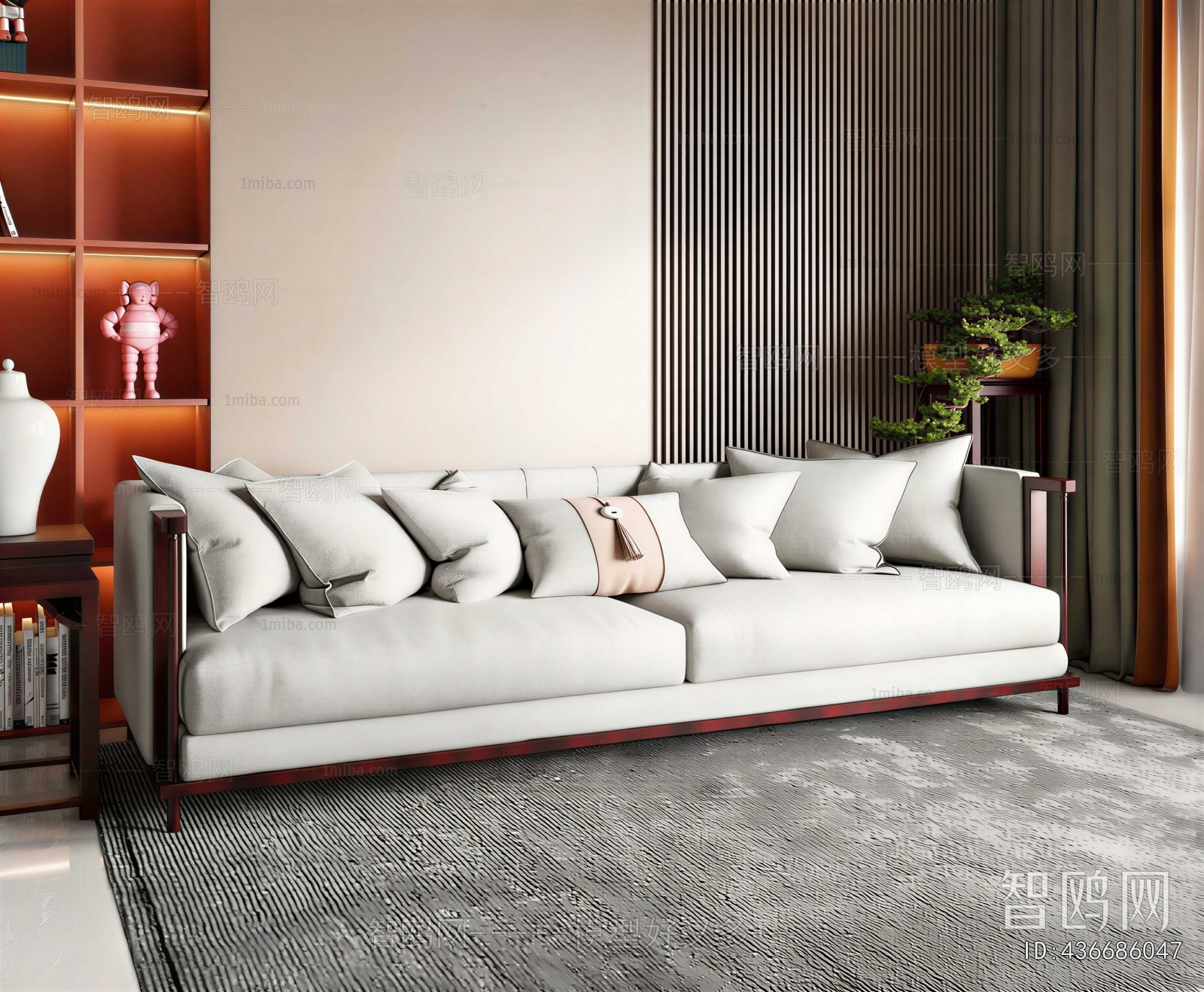 Modern Multi Person Sofa