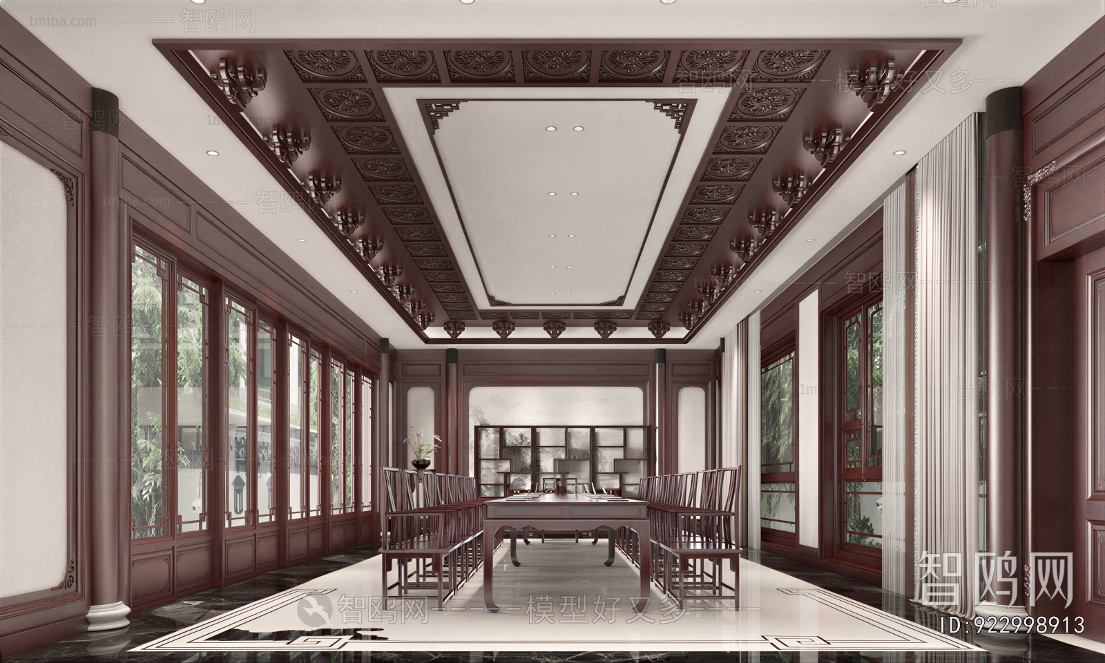 New Chinese Style Meeting Room