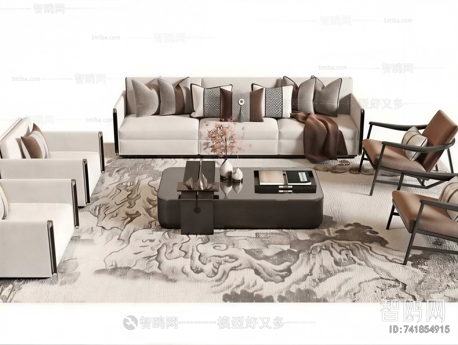 New Chinese Style Sofa Combination