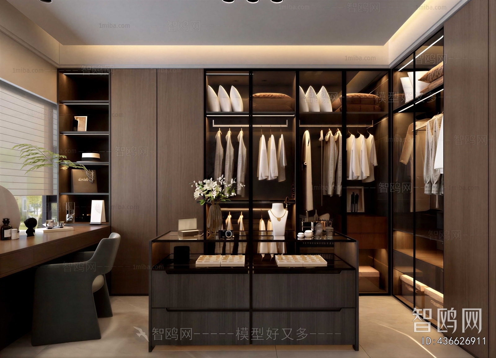 Modern Clothes Storage Area