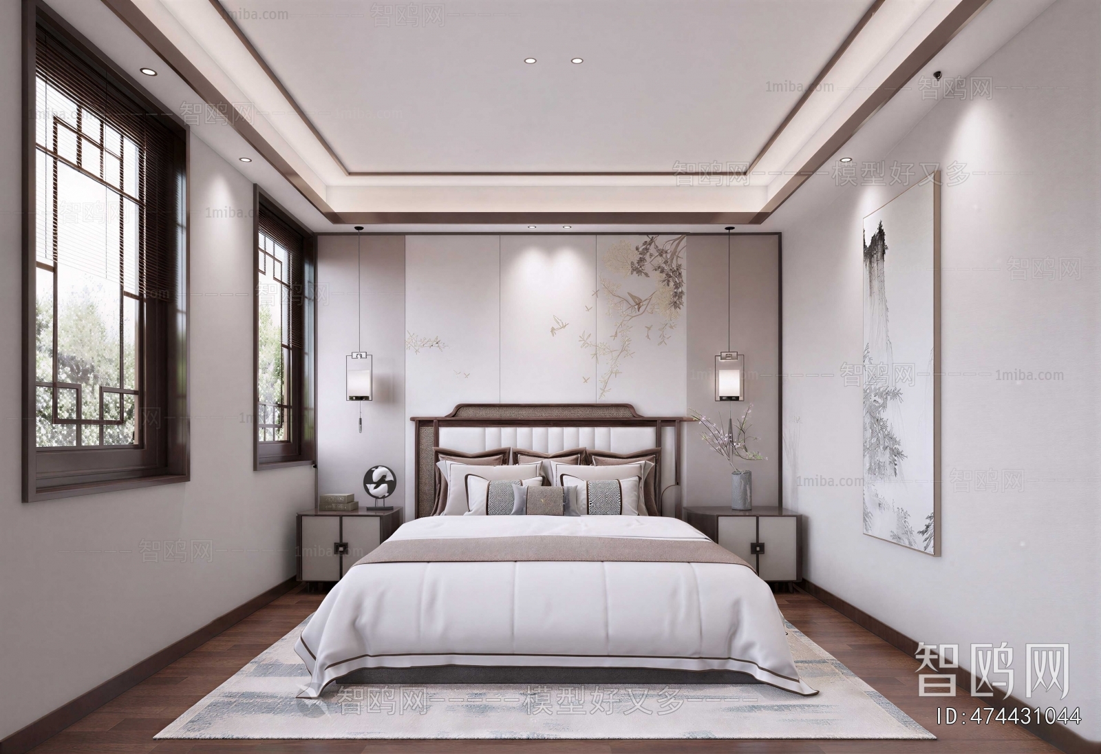 New Chinese Style Bedroom
