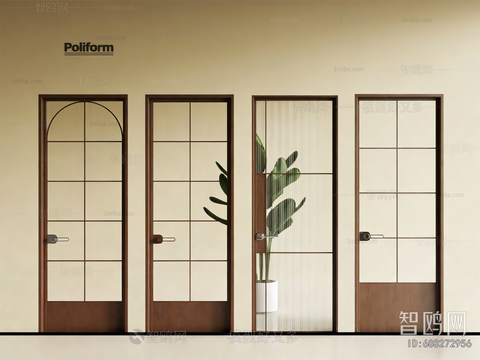 Modern Single Door