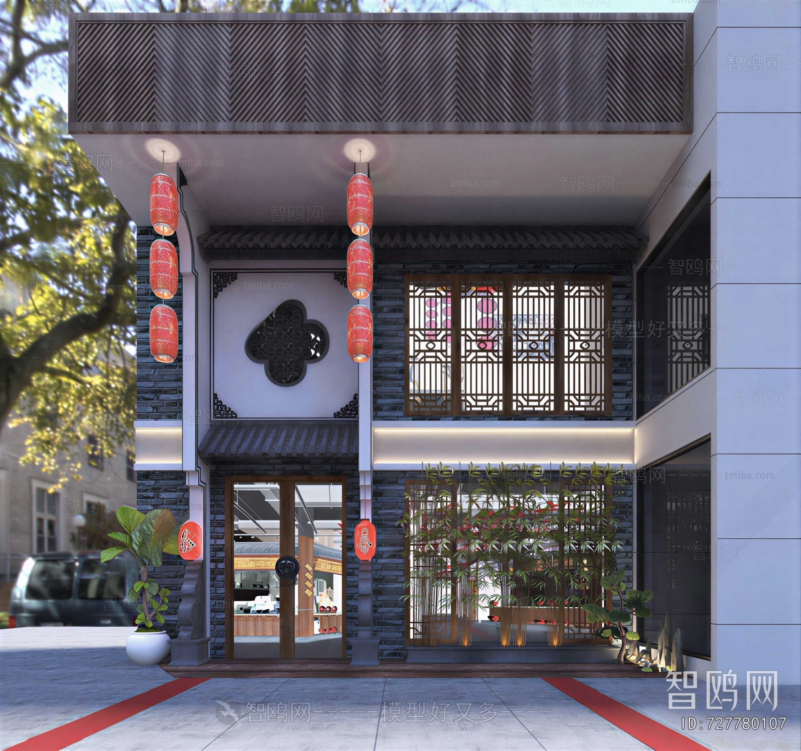 New Chinese Style Facade Element
