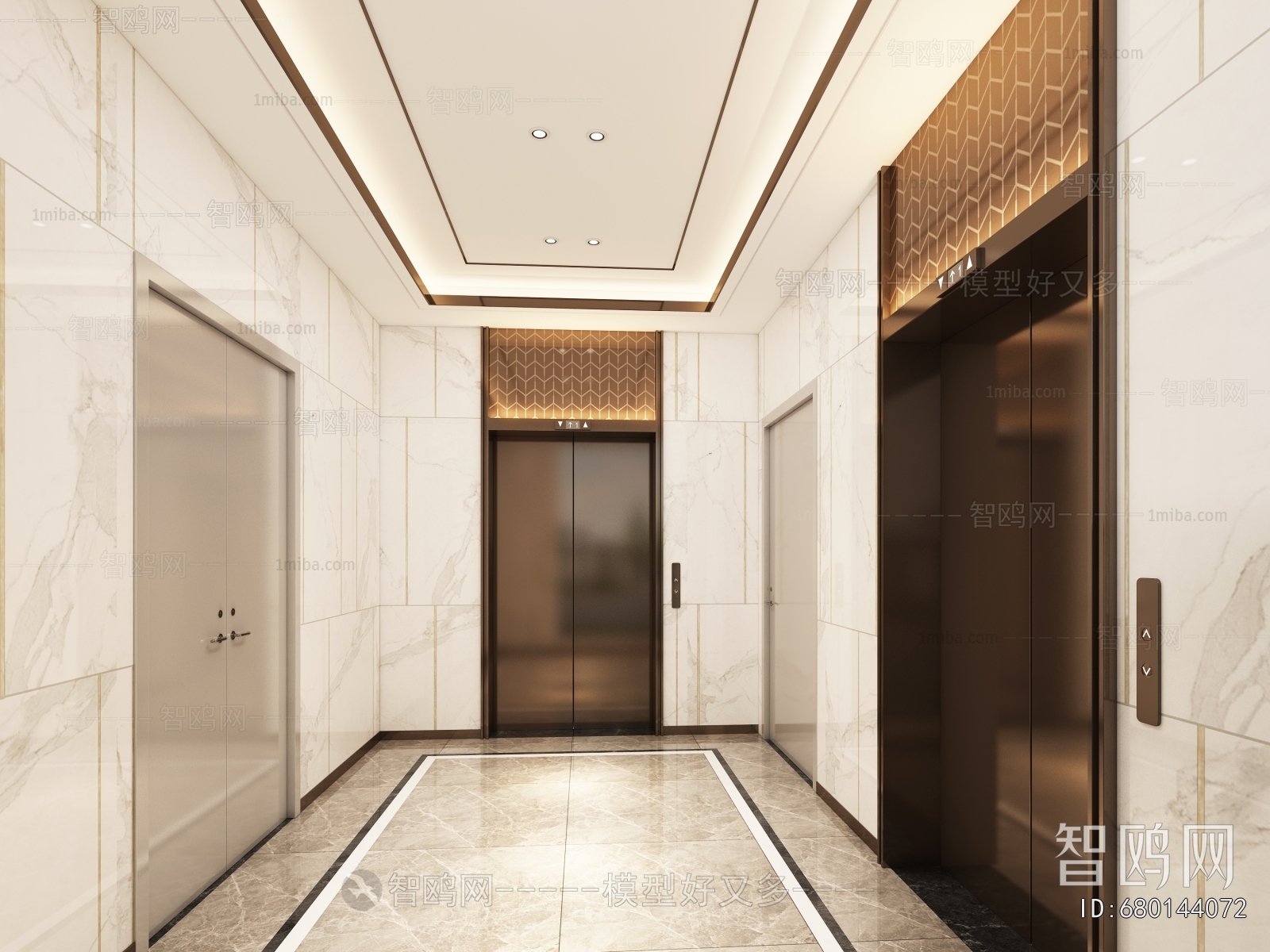 Modern Corridor/elevator Hall