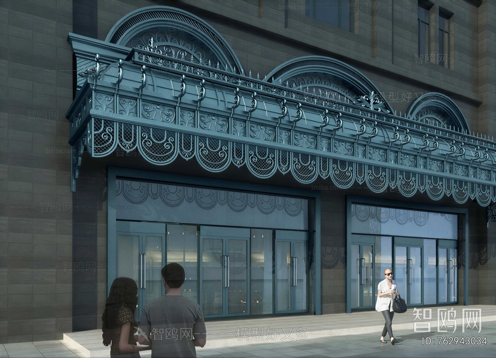 Retro Style Appearance Of Commercial Building