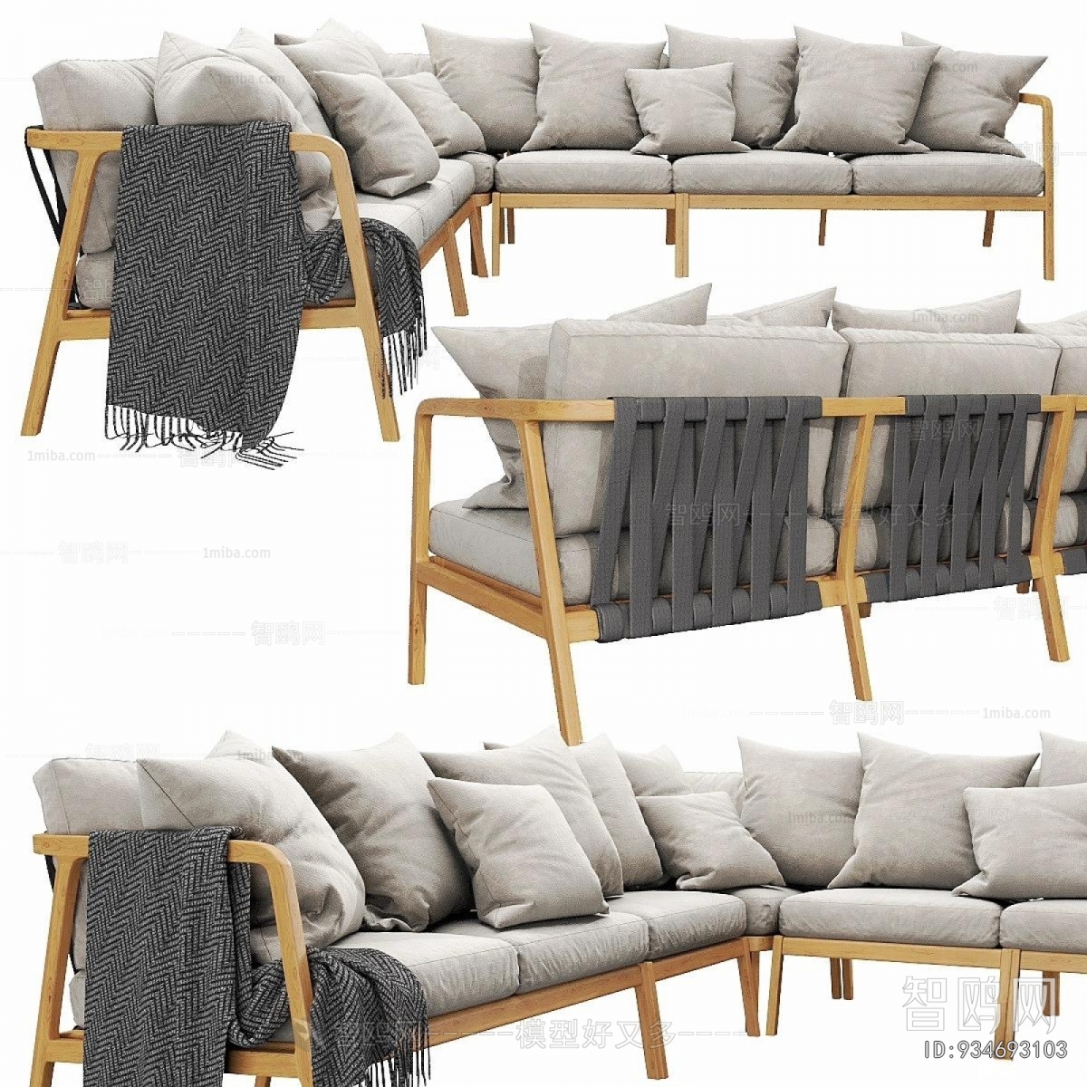 Nordic Style Corner Sofa