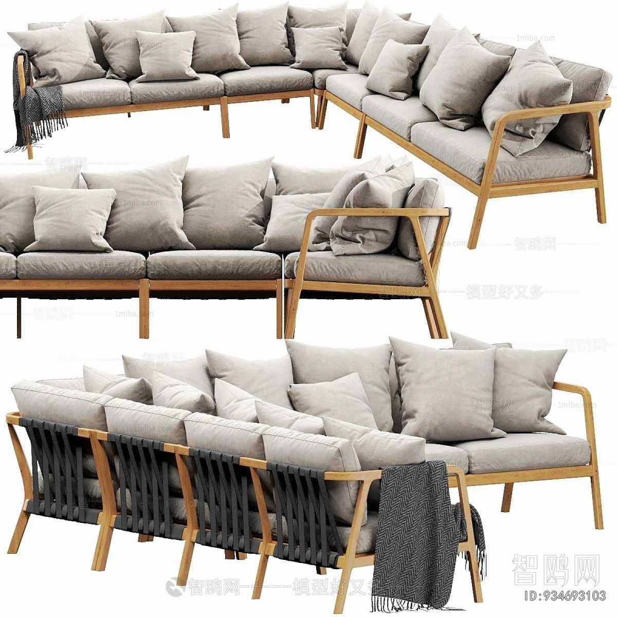 Nordic Style Corner Sofa