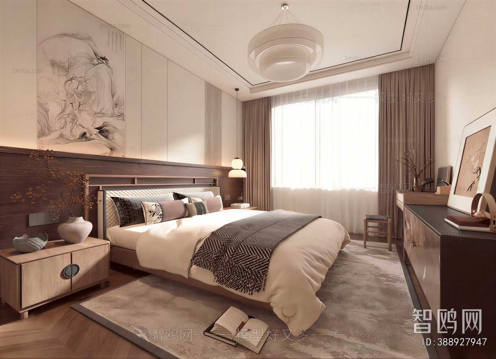 New Chinese Style Bedroom