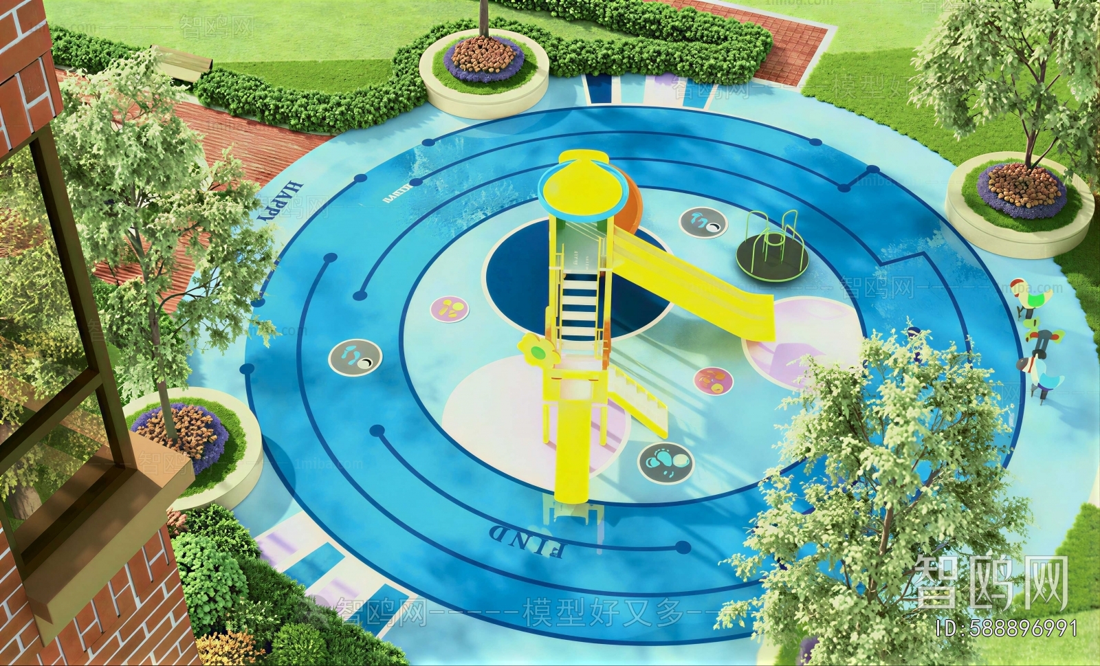 Modern Park Landscape