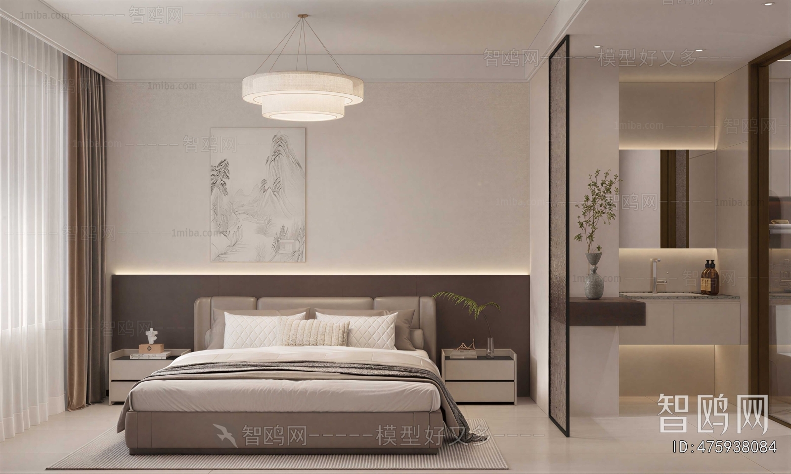 New Chinese Style Bedroom
