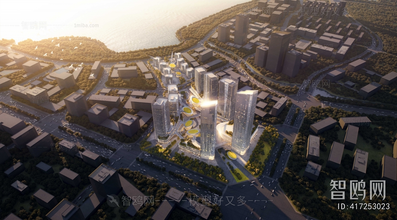 Modern Architectural Bird's-eye View Planning