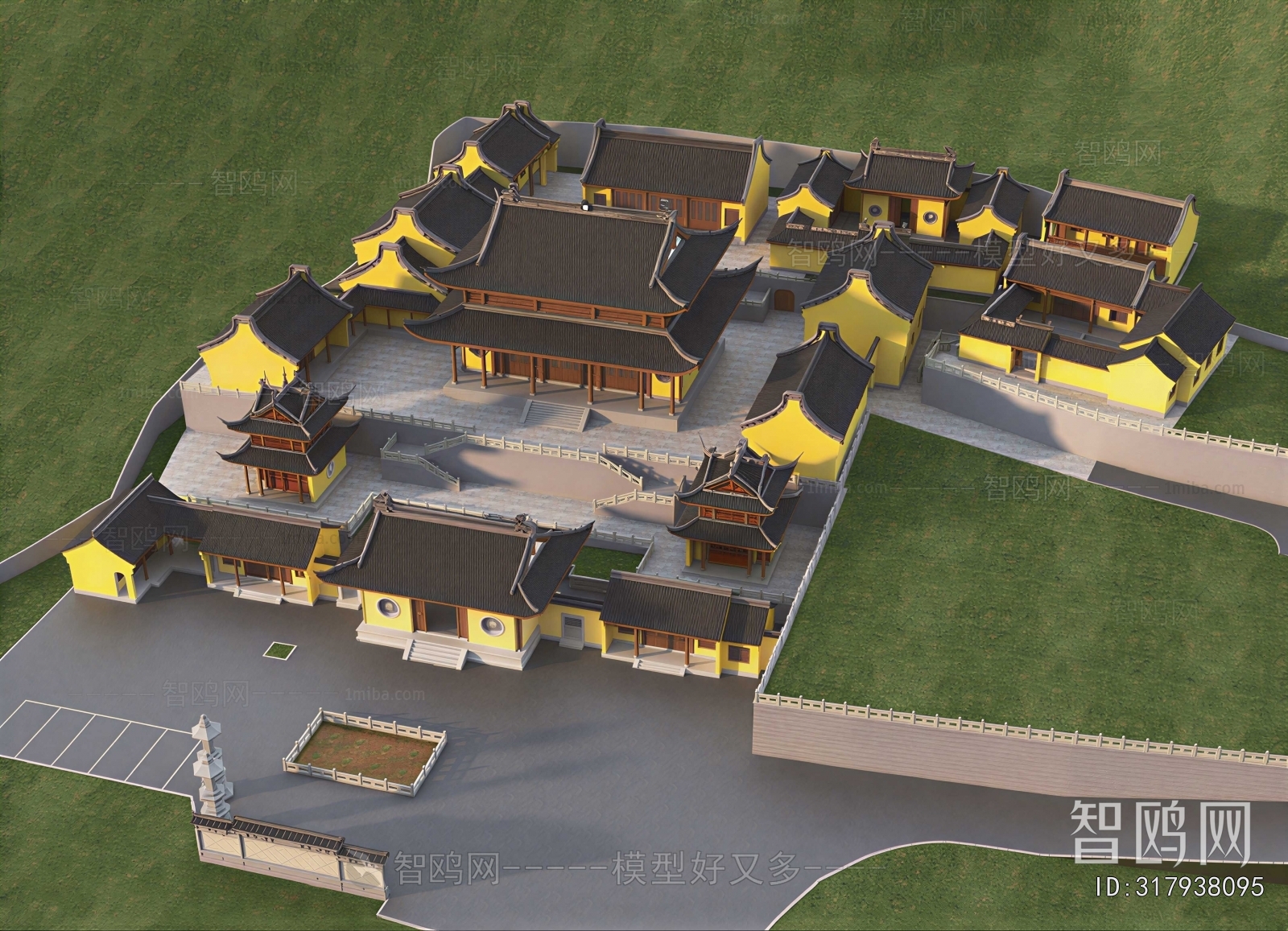 Chinese Style Architectural Bird's-eye View Planning