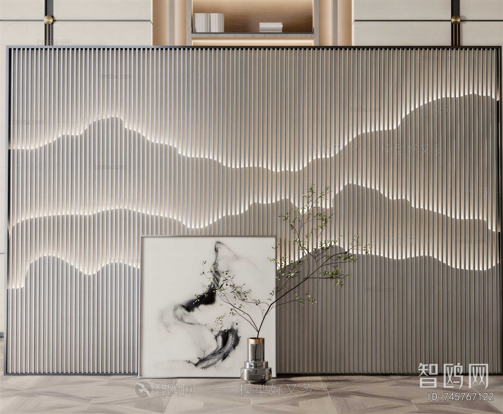 New Chinese Style TV Wall