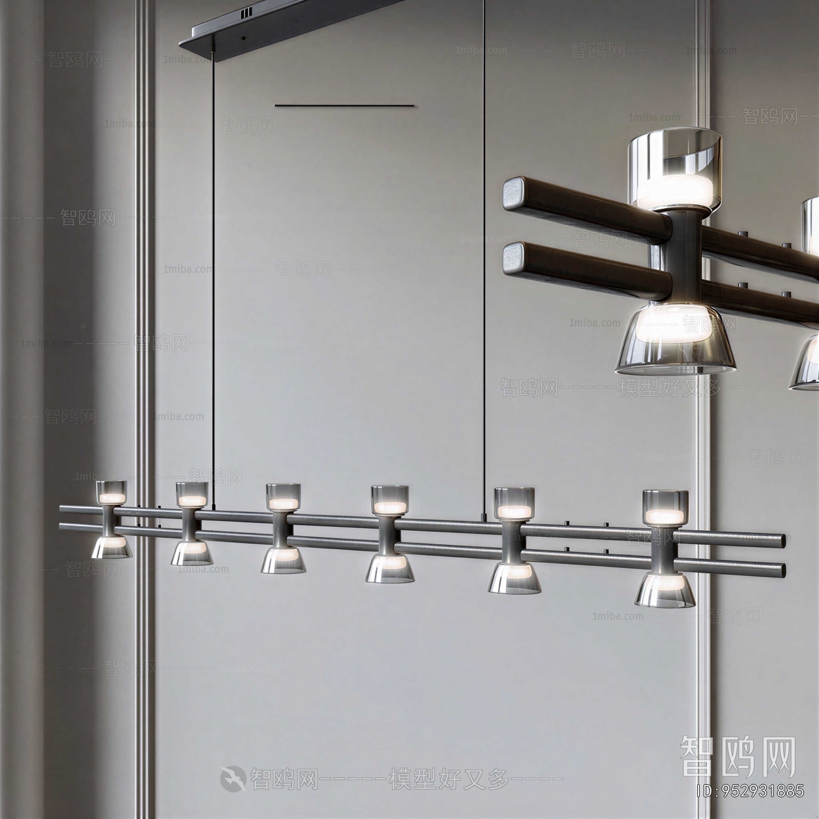 Modern Long Chandelier
