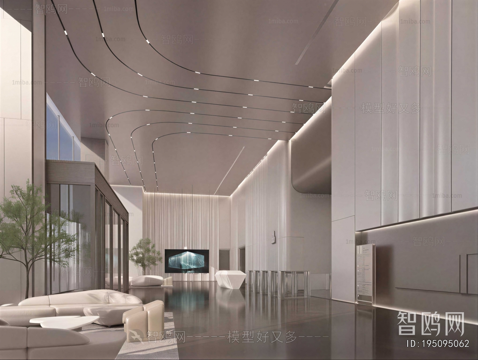Modern Office Reception Desk