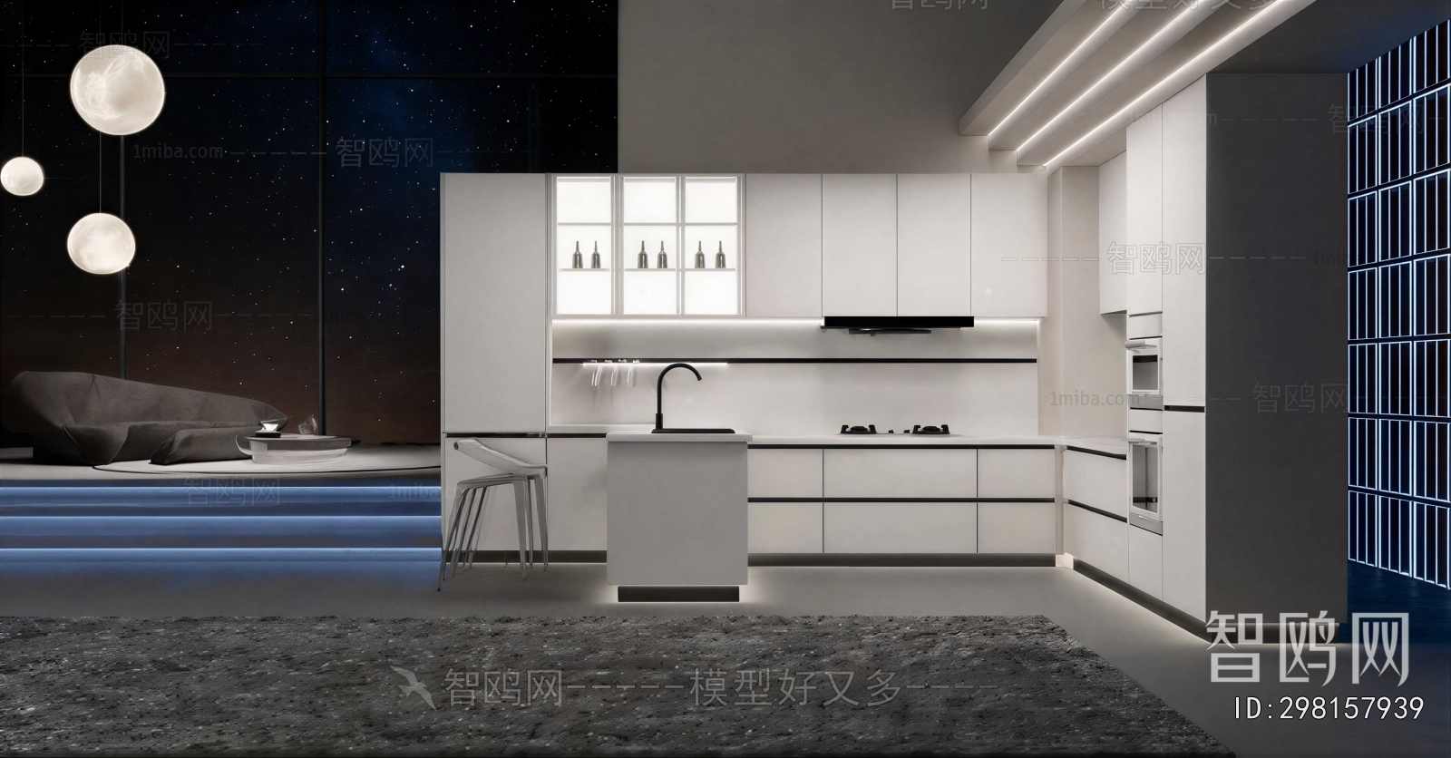 Modern Open Kitchen