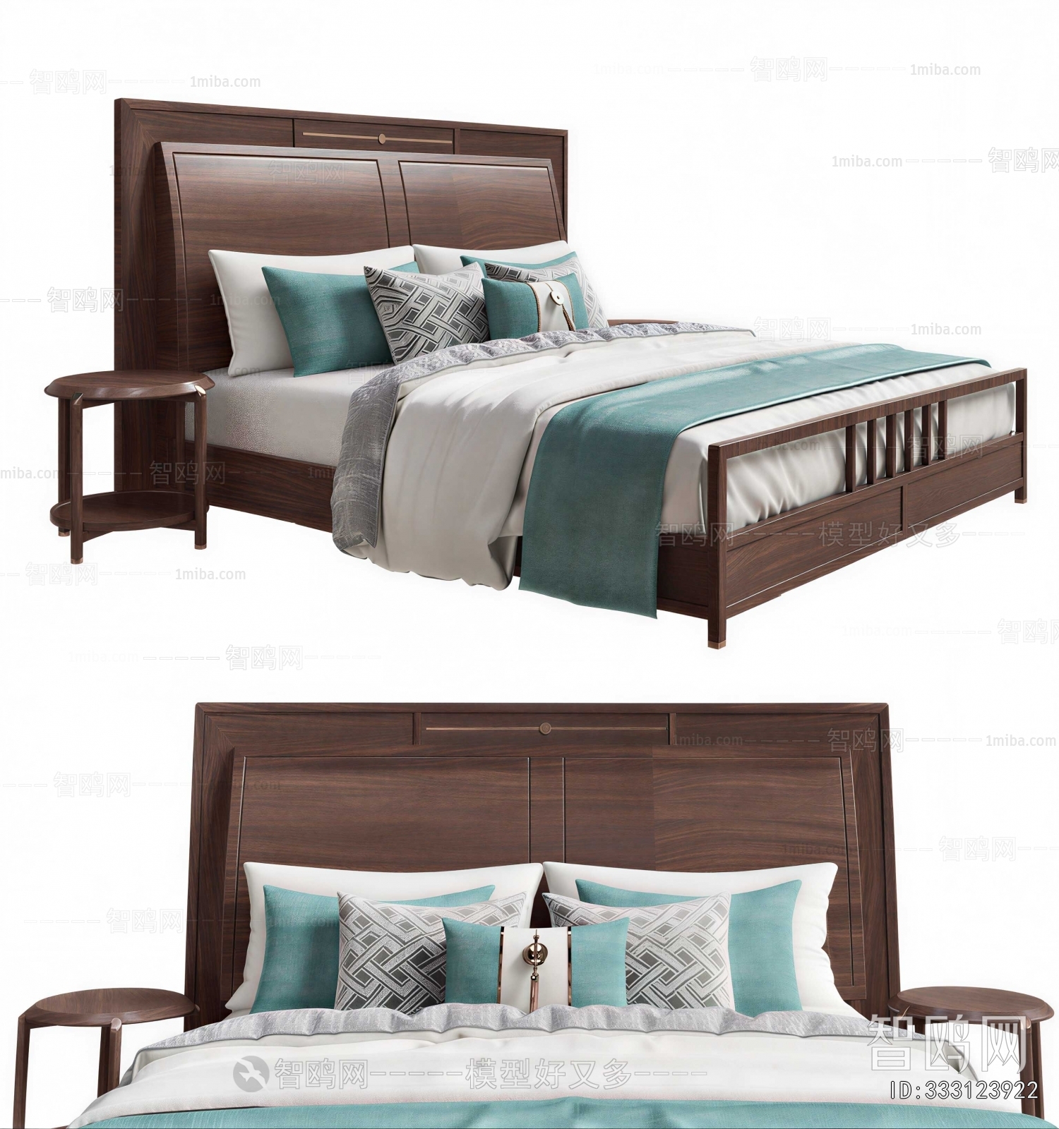 New Chinese Style Double Bed