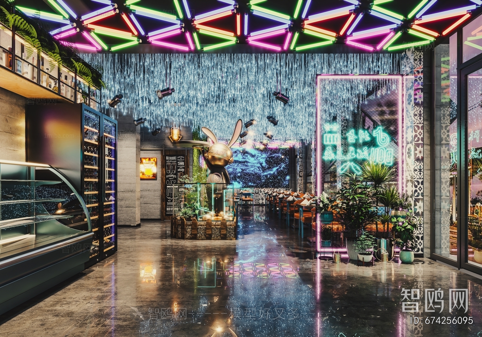 Industrial Style Barbecue Restaurant