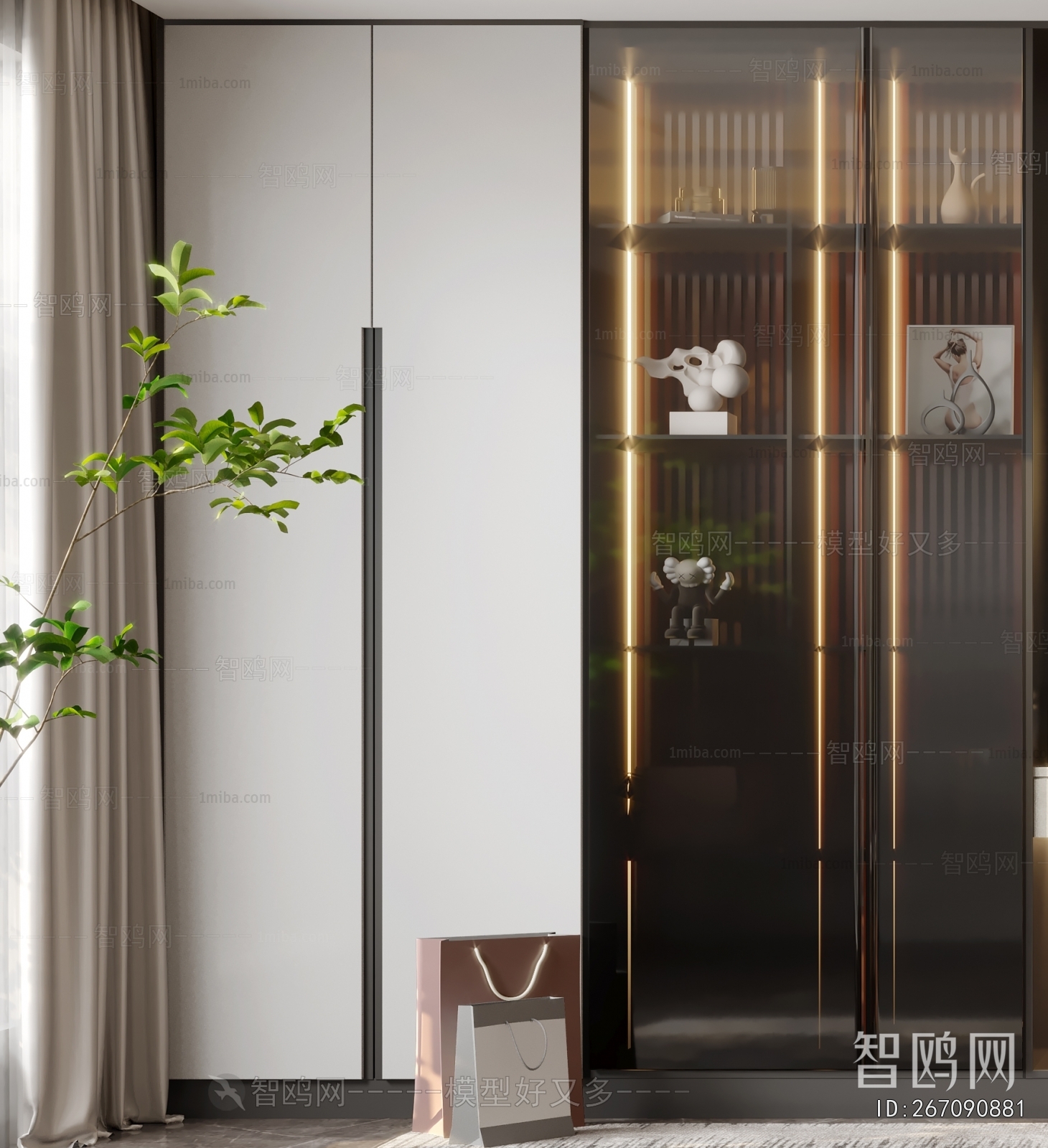 Modern Clothes Storage Area