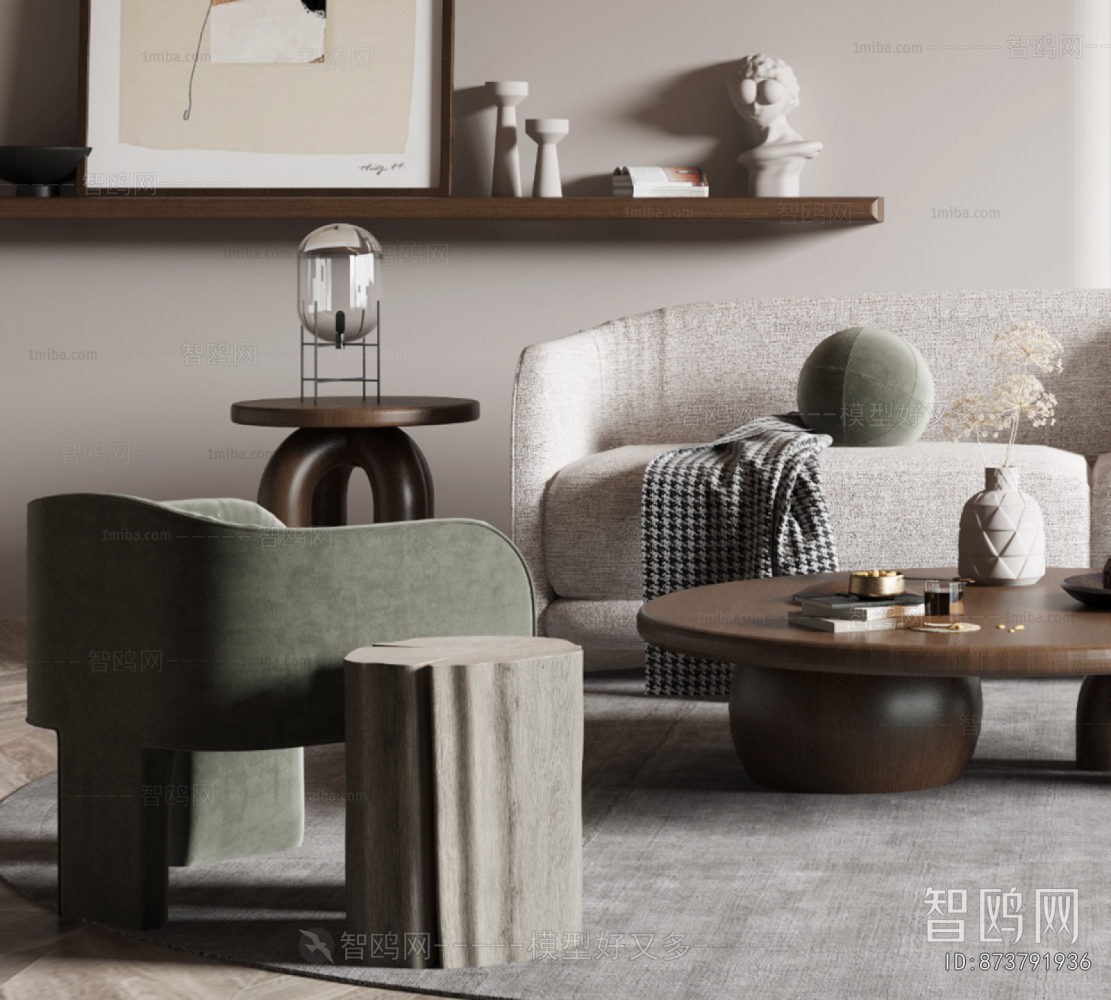 Wabi-sabi Style A Living Room