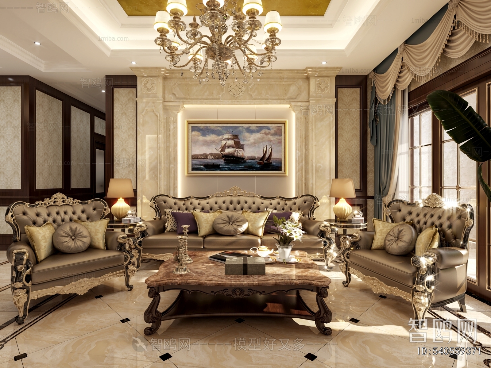 European Style A Living Room