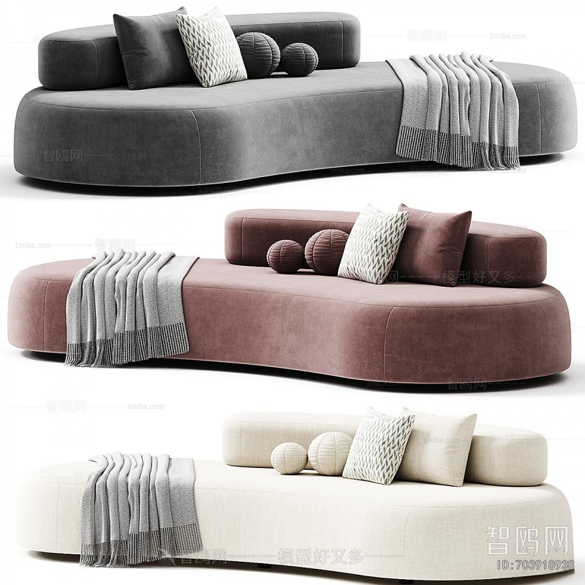 Modern Curved Sofa