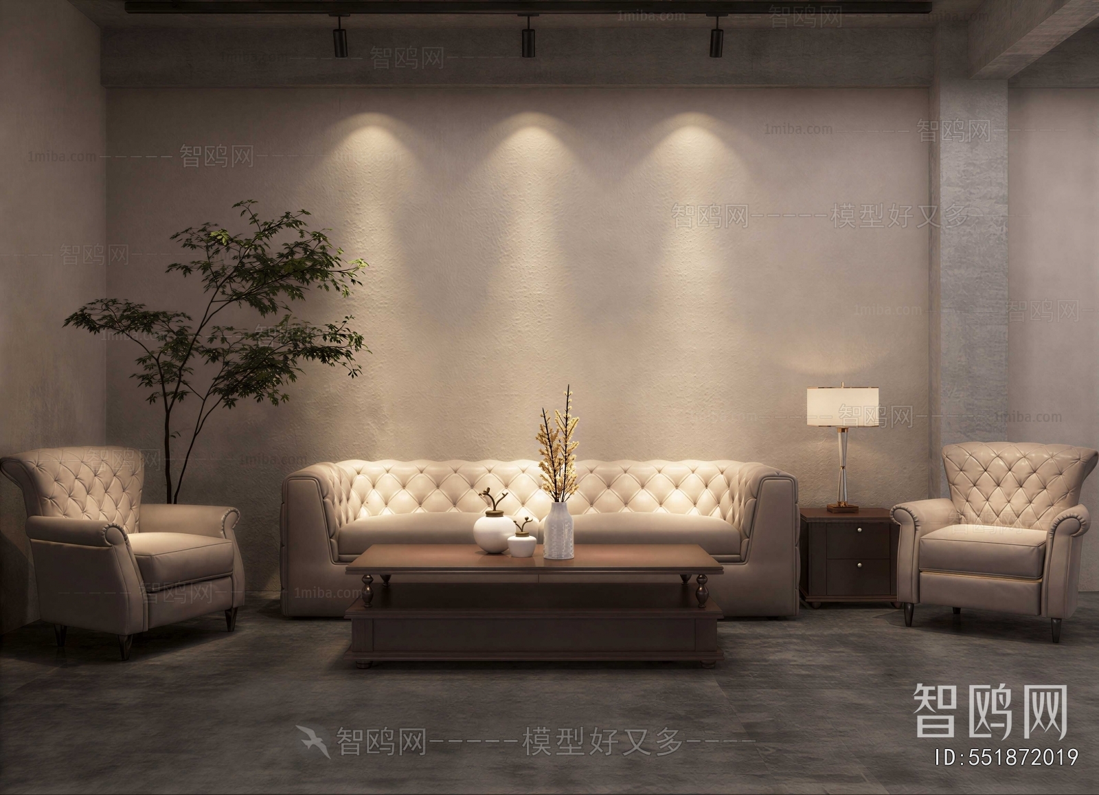 American Style A Living Room