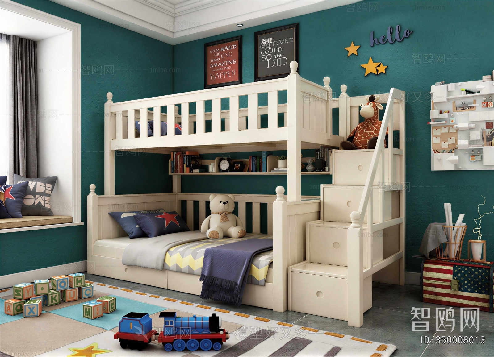 Modern Boy's Room And Son's Room