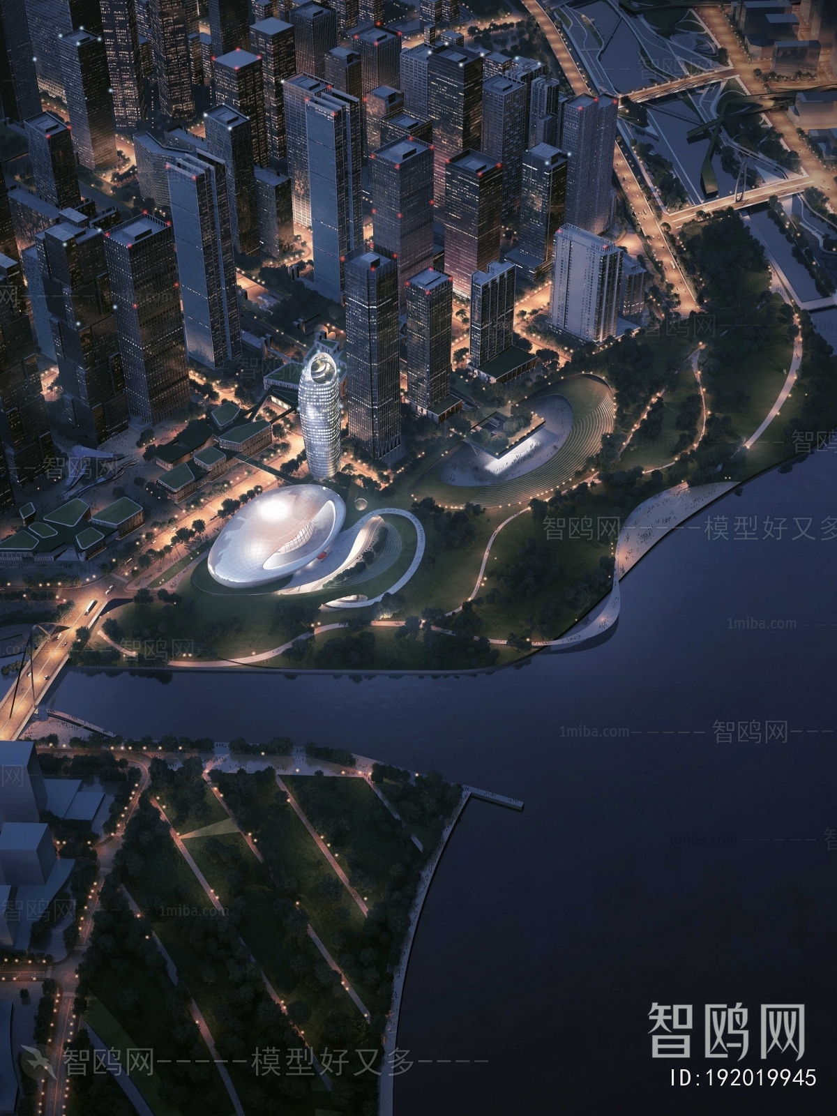 Modern Architectural Bird's-eye View Planning