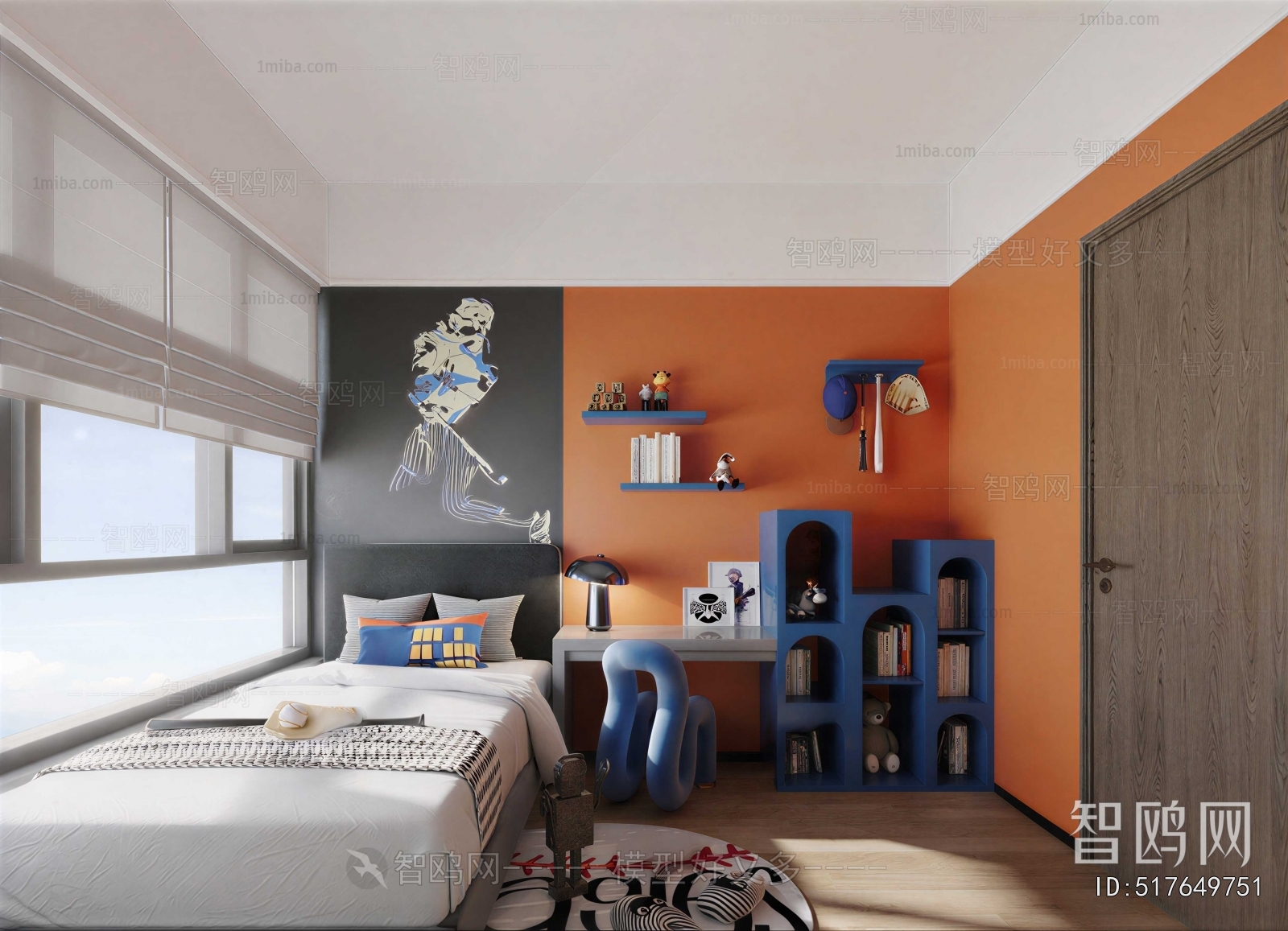 Modern Boy's Room And Son's Room