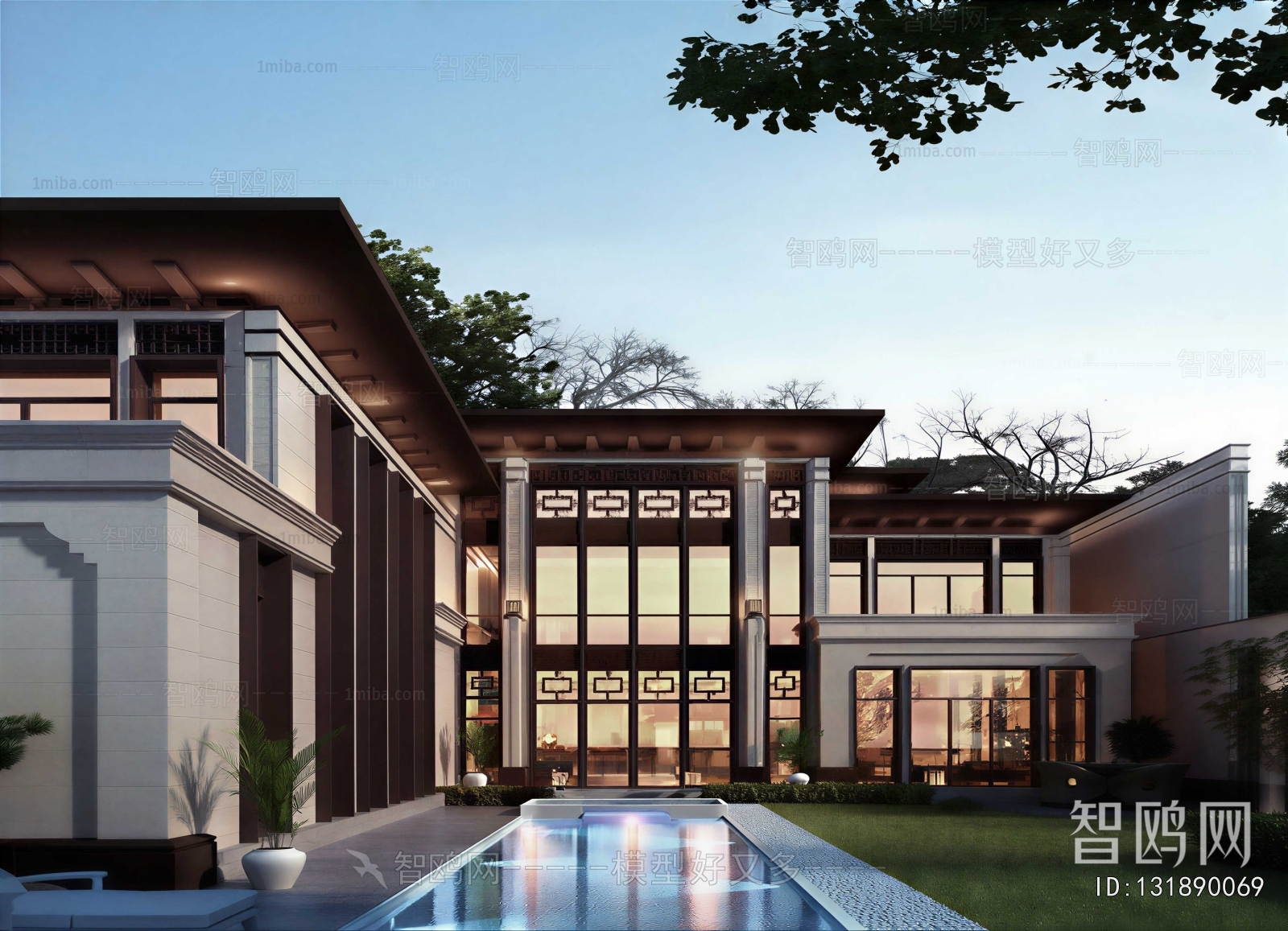 New Chinese Style Courtyard/landscape