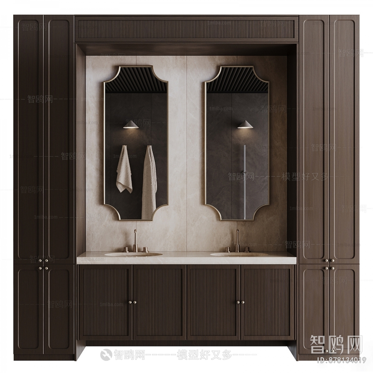 French Style Bathroom Cabinet