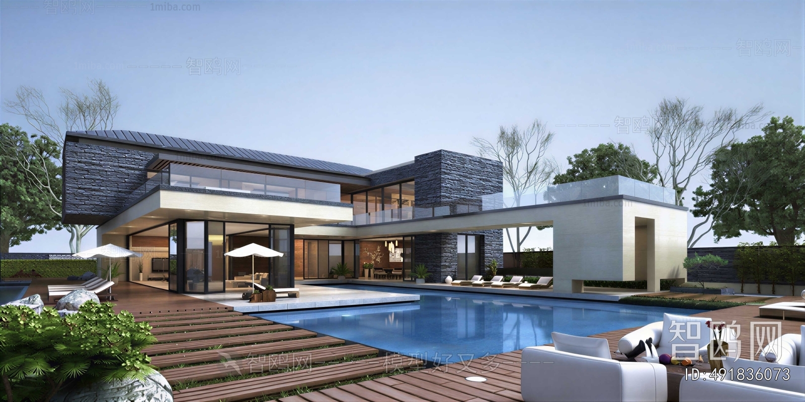 Modern Courtyard/landscape