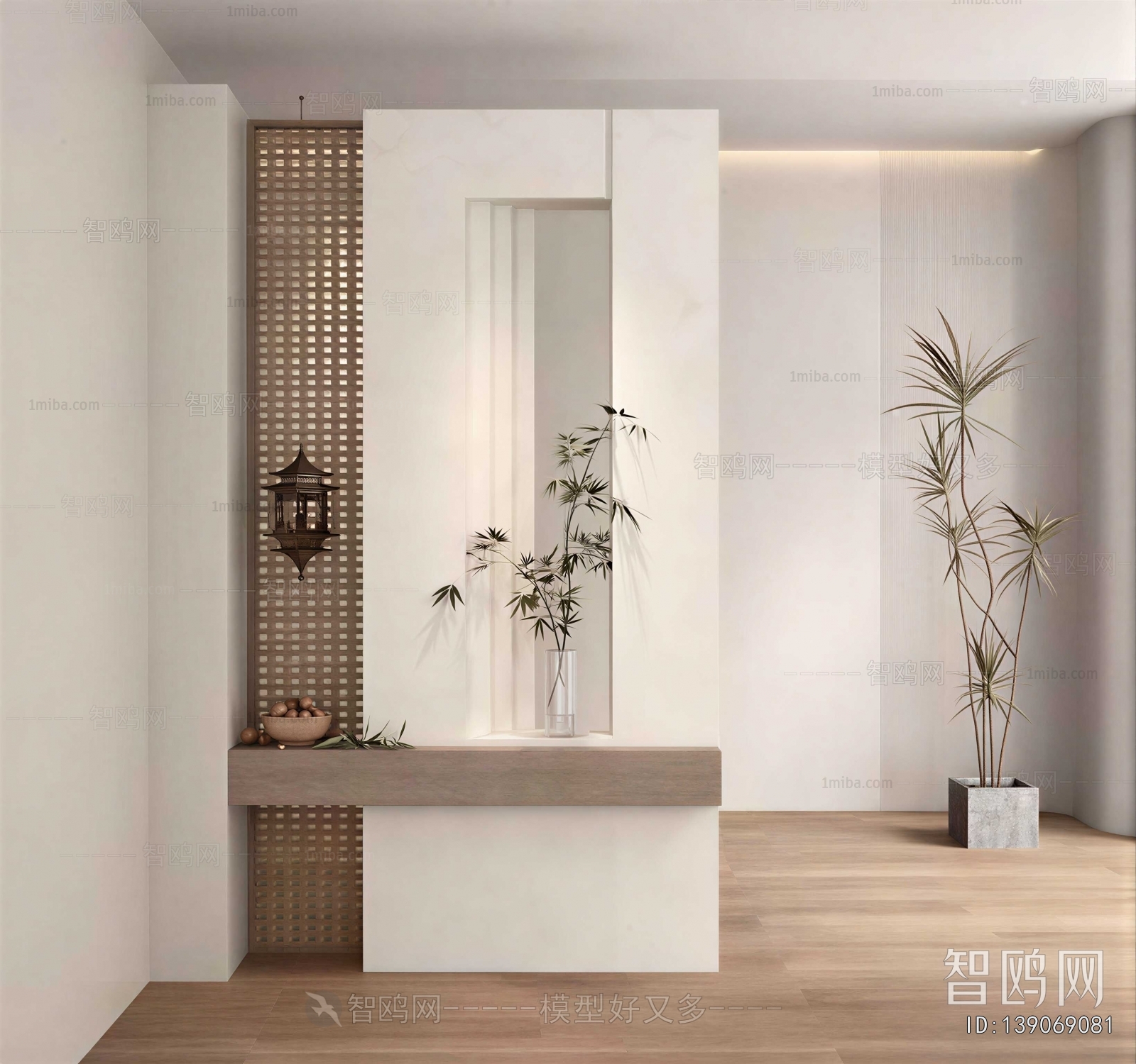 Wabi-sabi Style Hallway