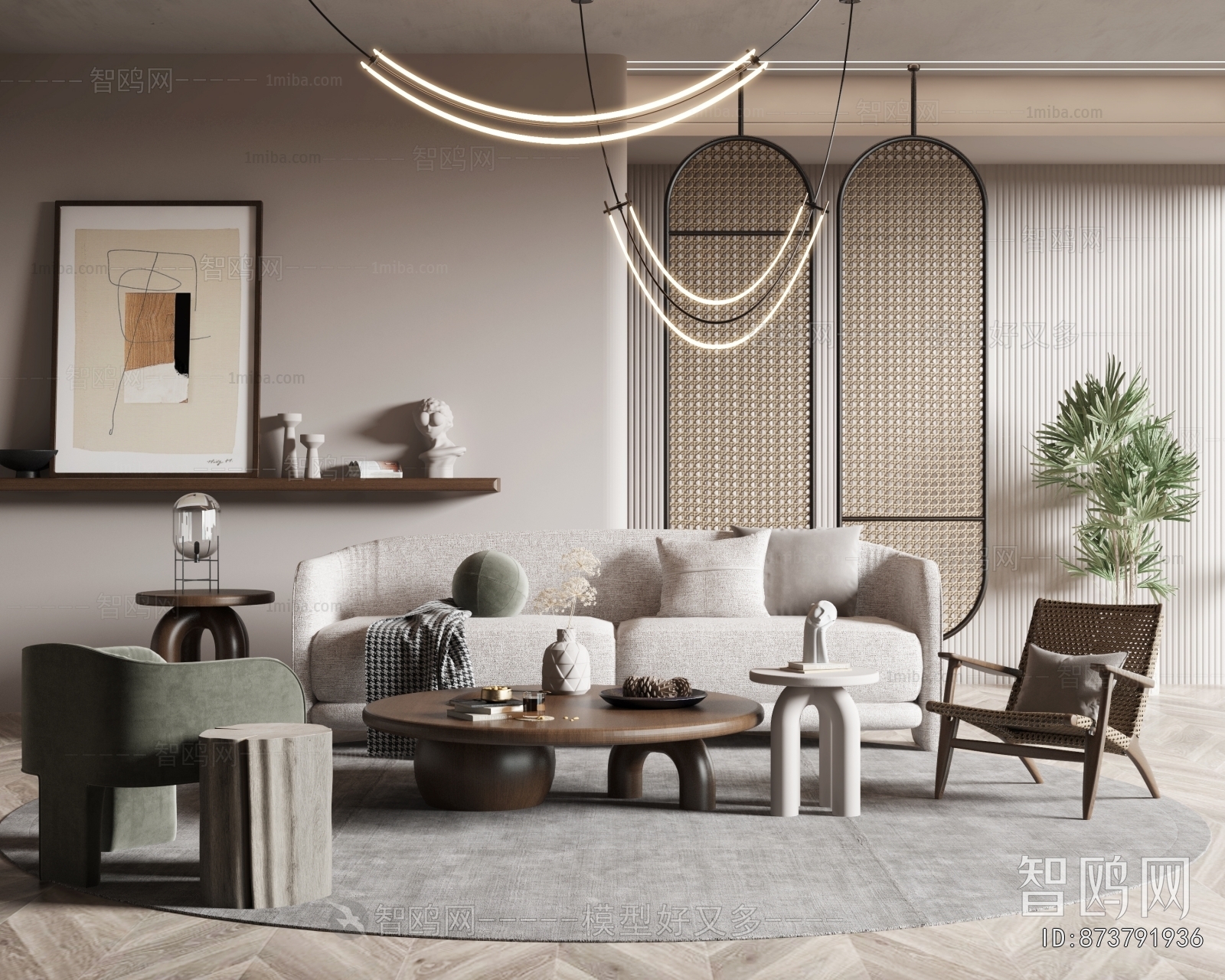 Wabi-sabi Style A Living Room