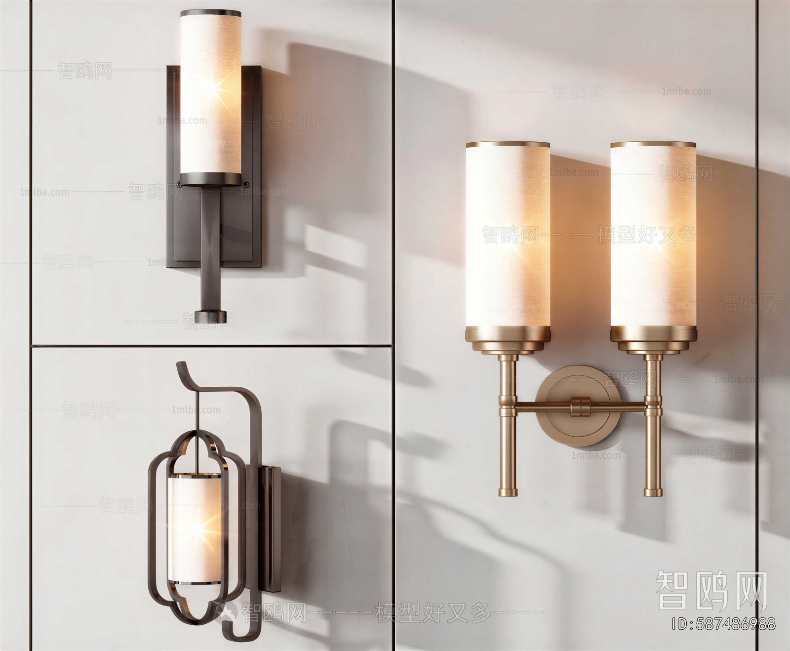 New Chinese Style Wall Lamp