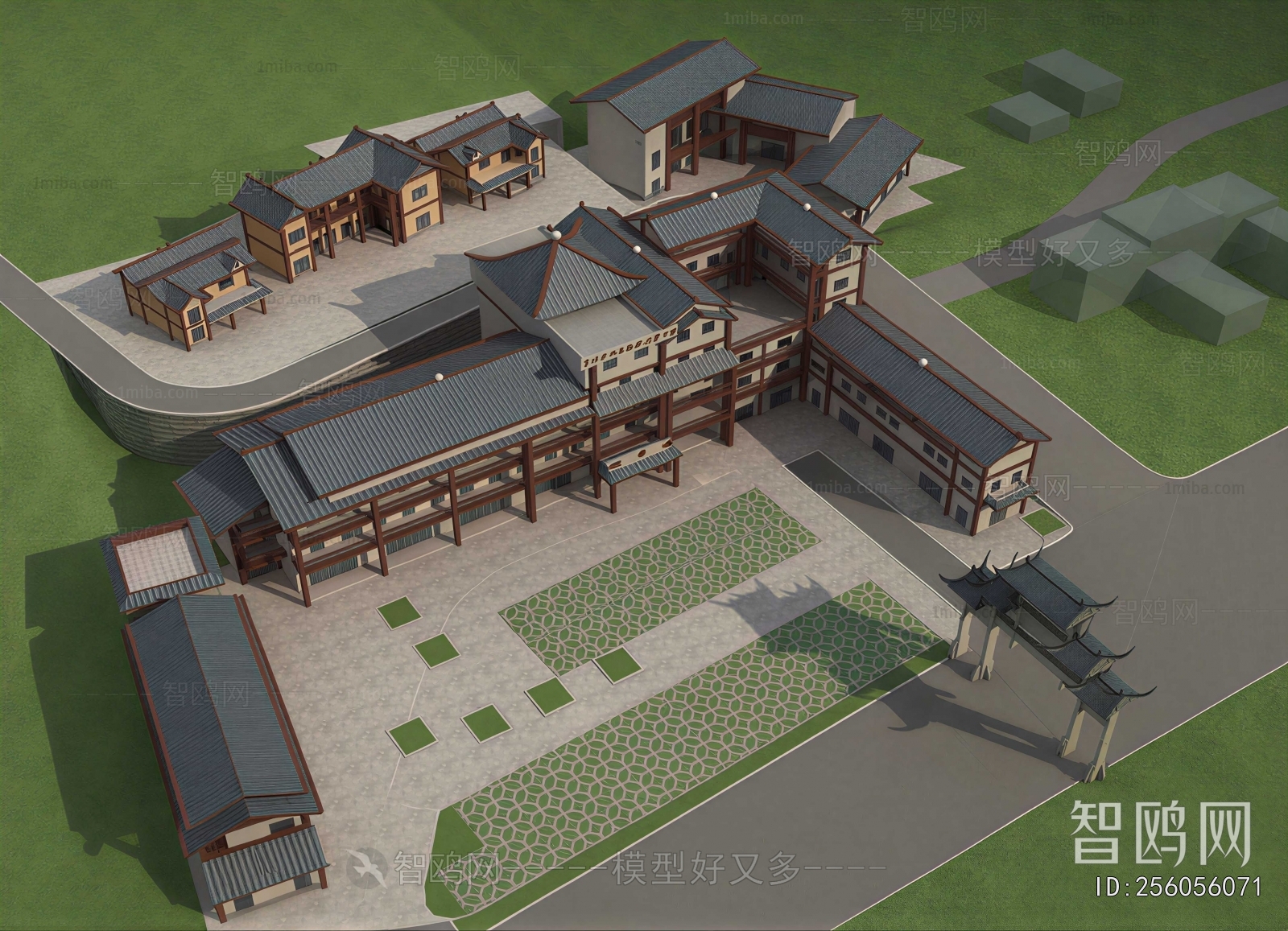 Chinese Style Architectural Bird's-eye View Planning