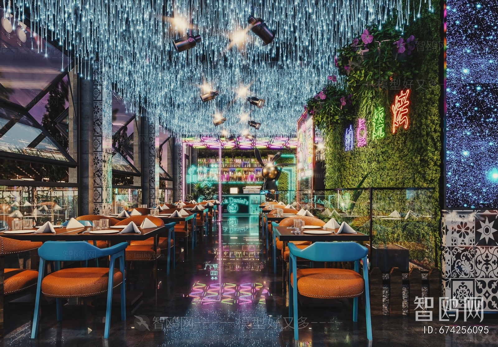 Industrial Style Barbecue Restaurant