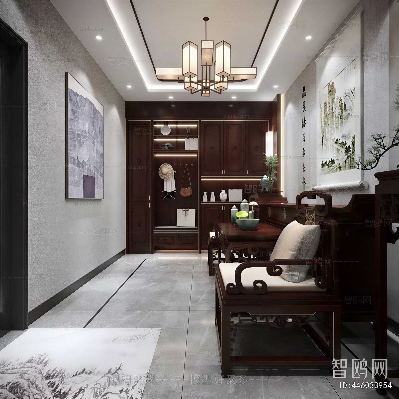 New Chinese Style Hallway