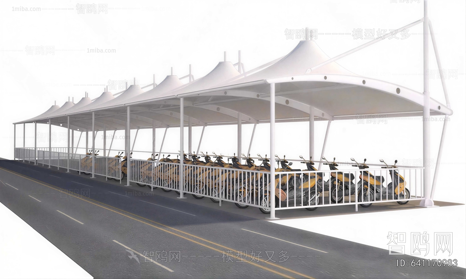 Modern Outdoor Parking Lot