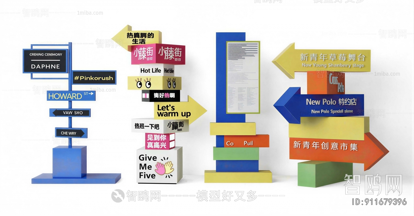 Modern Guide Board/bulletin Board