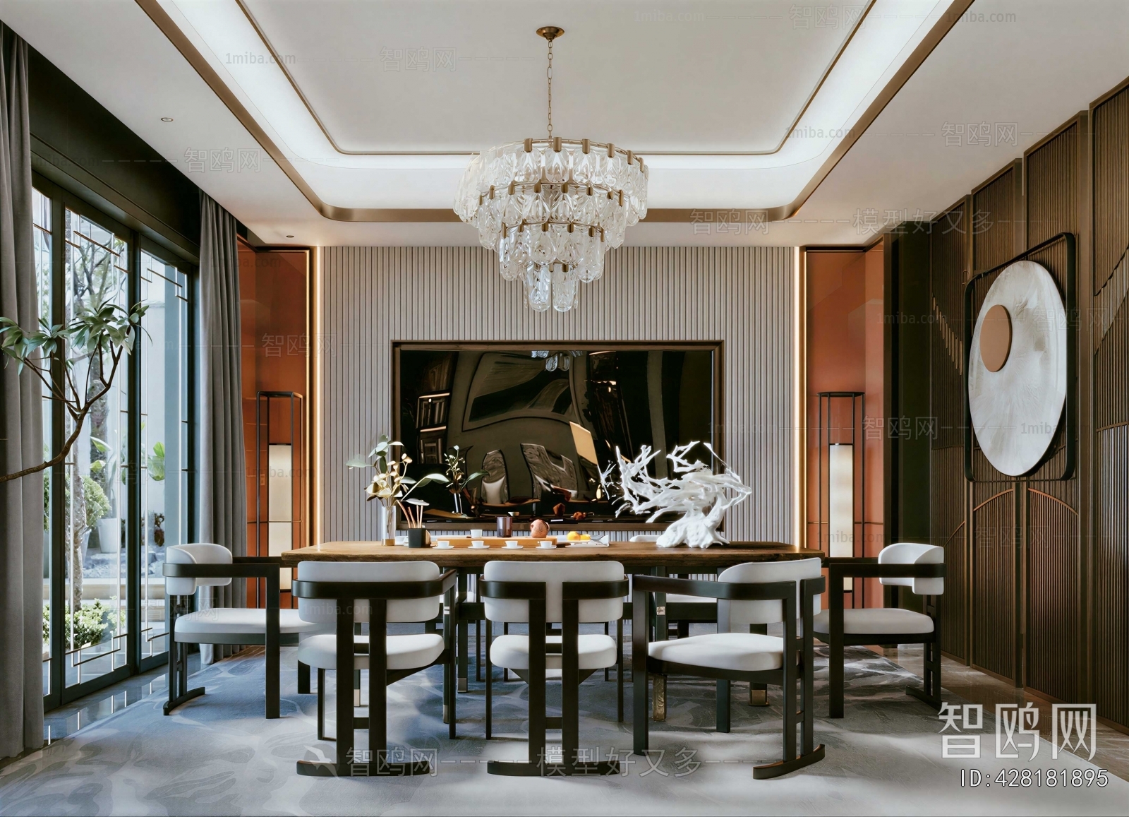 New Chinese Style Dining Room