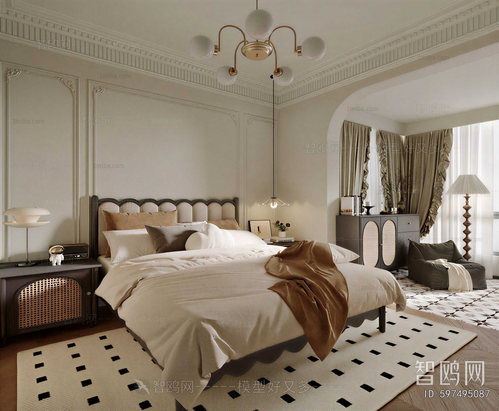 French Style Double Bed